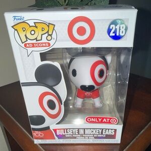 New in Box Funko Pop Ad Icons Target “Bullseye with Mickey Ears” #218